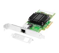 Euqvos Adaptador de red Ethernet Intel E610 PCIe x4, 1 puerto RJ45 10Gbase-T, tarjeta LAN de 10 GB, compatible con Windows Server/Windows/Linux/VMware/ESX