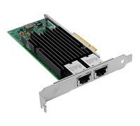 Euqvos para Intel X540-T2 10GbE Adaptador de Redes convergentes sobre Ethernet X540 Controller PCIe 2.1 x8 Dual Ports RJ45 para Windows Server, Win8, 10, Linux