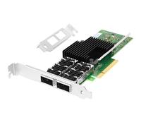 Euqvos PCIe Tarjeta de Red Ethernet para Intel XL710-QDA2 XL710-BM2 Chipset PCIe 3.0 x8 40Gb Dual Port QSFP+ LAN Tarjeta Compatible con Windows Server/Windows/Linux/VMware/ESX