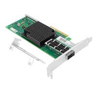 Euqvos Tarjeta de red PCIe Ethernet para Intel XL710-QDA1 XL710-BM1 Chipset PCIe 3.0 x8 40Gb Tarjeta LAN QSFP+ de un solo puerto compatible con Windows Server/Windows/Linux/VMware/ESX