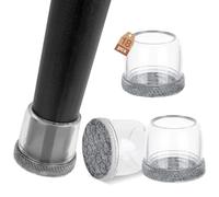 Euqvunn 18pcs Protector patas Sillas, Protectores de Suelo para Patas de Silla, Transparente Protector Sillas Patas, Silicona para Patas Silla, Tapones Sillas Redondos Prevent Floor Scratches 25-30mm