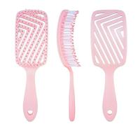 Euqvunn Cepillo Cerdas Jabalí de Doble Filamento, Peine Antitirones para Desenredar Sin Dolor, Aportar Brillo, Equilibrar Aceite Natural y Masajear el Cuero Cabelludo, Suave con Cabello Grueso/Largo