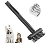 Euqvunn Dematting Comb, Deslanador para Perros que Desenreda y Corta Fácilmente los Nudos, Cepillo para Perros y Gatos de Pelo Largo, Conejos y Pequeños Animales