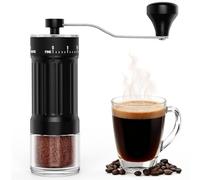 Euqvunn Molinillo Café Manual con Muela Cerámica, 40 Ajustes de Molienda Precisos para French Press, Pour-Over, Moka Pot y Más, Capacidad de 30g