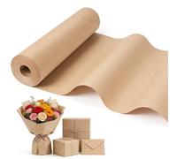 Euqvunn Papel Kraft, Rollo de Papel Embalaje de 30cm x 35m, Kraft Paper Marrón de 80g/m² Reciclable - Craft Paper para Manualidades, Envoltura de Regalos, Relleno de Huecos y Embalaje de Paquetes