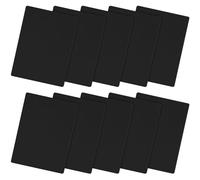 Euqvunn Parche Autoadhesivo de Nailon, 10 pcs Parches para Ropa (20 cm x 15 cm), Nailon Resistente, Impermeable, Parches para Tela para Tiendas, Chaquetas, Mochilas (Negro)