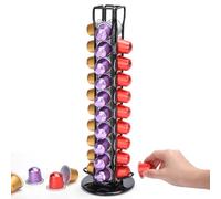 Euqvunn Soporte para Cápsulas de Café, Soporte Cápsulas con Rotación Suave de 360°, Capacidad hasta 40 Cápsulas, Diseño Ahorra Espacio