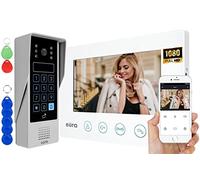 Eura VDP-90A3 Delt Videoportero 4 Cables, Monitor Color 7", 2 entradas, WiFi, encriptación, Lector de proximidad, AHD, Tuya, Blanco