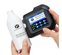 Eurannit Mini impresora de inyección de tinta portátil E98 - Pantalla táctil grande de 2,8 pulgadas y diseño totalmente cerrado, boquilla de 12,7 mm con rueda de guía extraíble para texto, QR y