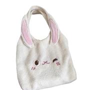 EURDFHY Bolso De Peluche Plush Bag Women's Cartoon Shoulder Soft College Girls Book Tote Bags Lovely Female Shopper Handbags(Color 1)