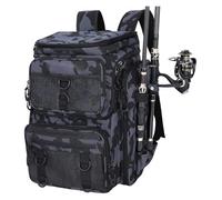 EURDFHY Mochila de Pesca Mochila de Pesca con portacañas, Bolsa Grande for Guardar Aparejos, Organizador señuelos Resistente al Agua, Almacenamiento(Color 01)