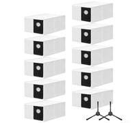 eureka - Bolsas de polvo para v15 Pro, paquete de 6 con cepillos laterales para aspiradora robot J15 Ultra, reemplazo de filtro no tejido de alta capacidad (paquete de 12)