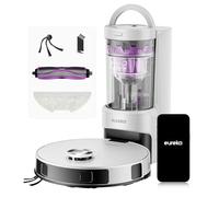 Eureka E20 EVO Plus Robot Aspirador y Fregasuelos 10000 Pa con Base Autovaciado, Navegación Láser, Duración de Batería 180 Min, Aspiradora Inteligente Antienredo para Suelos Duros, Alfombras, Pelo