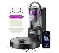 Eureka E20 Plus Robot Aspirador autovaciado, 8000 Pa, Vaciado Automático de Polvo,180 Min de Duración de Batería,DuoDetect AI 3D Evitación de Obstáculos,para Alfombras y Pelo de Mascota, Negro
