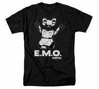 Eureka EMO T Tshirts Camisetas y Tops Mens License Sci-FI Robot TV Jack Carter tee Black Black(Large)