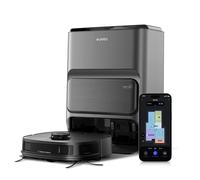 Eureka J12 Ultra Robot Aspirador y Fregasuelos,Vaciado Automático/Lavado Automático/Secado Automático Robot Aspirador Autovaciado,AI 3D Obstáculos Navegación LiDAR,5000Pa,180min Batería,WiFi/App