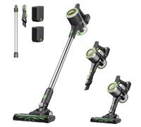 Eureka NEC370 aspiradora sin cable,3 en 1 diseño aspiradora escoba,2 baterías recargables y extraíbles,ultra potencia de succión,autonomía de 40*2 minutos,Para suelos,alfombras,pelos de mascotas