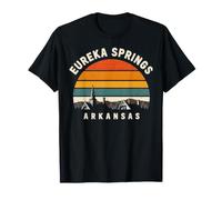 Eureka Springs Arkansas Retro Sunset - Recuerdo de Viaje Camiseta