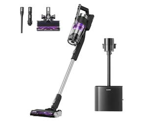 EUREKA Stylus Elite Aspiradora sin Cable con Estación de Autovaciado, 24000Pa, Bolsa 3 L, 60 Min de Autonomía, Cepillo Antienredos, Faro LED, Batería Desmontable