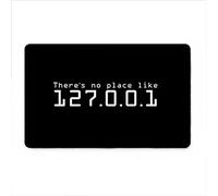 eureya Felpudo Antideslizante Alfombrillas de baño Sala de Estar área de Cocina Rugs,There is No Place Like 127.0.0.1,40x60cm