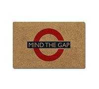 Eureya Mind The Gap - Felpudo antideslizante de goma para puerta (40 x 60 cm)