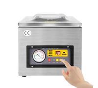 EurHomePlus Sellador al Vacío, 120 W Envasadora al vacío profesional de acero, Acero Inoxidable, 33x26cm de Máx. Alimentos, Supermercados, Tiendas de Postres