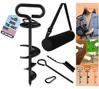 Eurmax USA - Anclaje de Perro Resistente, Triple Bloqueo, Anillo Giratorio de 360°, Negro, 1 Paquete