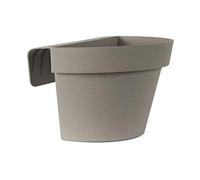 Euro 3 Plast - Maceta Up con Reserva de Agua, 25 cm, Color Arena, Polipropileno
