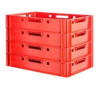 Euro Apilamiento de Plástico Caja Industrial Euro Caja Almacenamiento Eurobox E1 Kingpower, Número:4