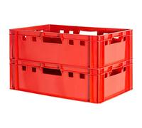 Euro Apilamiento de Plástico Caja Industrial Euro Caja Almacenamiento Eurobox E2 Kingpower, Número:2