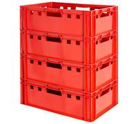 Euro Apilamiento de Plástico Caja Industrial Euro Caja Almacenamiento Eurobox E2 Kingpower, Número:4