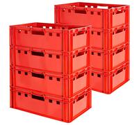 Euro Apilamiento de Plástico Caja Industrial Euro Caja Almacenamiento Eurobox E2 Kingpower, Número:8