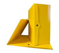 Euro-Cart Portadocumentos con botón bibrillante, lomo de 15 cm, paquete de 5 carpetas rígidas de cartón Presspan de 1,1 mm, archivador de fuelle con solapas y remaches Made in Italy