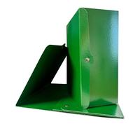 Euro-Cart Portadocumentos con botón bibrillante, lomo de 15 cm, paquete de 5 carpetas rígidas de cartón Presspan de 1,1 mm, archivador de fuelle con solapas y remaches Made in Italy