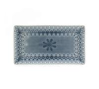 Euro Ceramica PK-Pavo Peacock Platle de un solo tamao gris