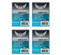 Euro Game Card Sleeves - 400 Sleeves Total (100 Soft Sleeves/Pack - 59 MM X 92 MM) Mayday Games Brand by Mayday Games