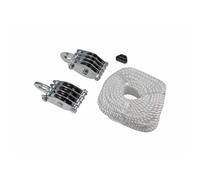 EUROHUNT Flaschenzug Universal polea, Unisex Adulto, Plata, estándar