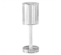 EURO MARKETING MANUFACTURING Crystal Lámpara LED de mesa con control táctil, única