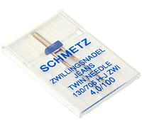 Euro-Notions Schmetz - Aguja doble para vaquero/vaquero, tamaño 4.0/100, 1 ct