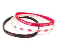 EURO PUBLISHING Tris Pulseras de Silicona AC Milan - Producto Oficial, Talla única