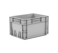 Euro-recipiente apilable, capacidad 20 l, L x A x H 400 x 300 x 235 mm, PP, gris