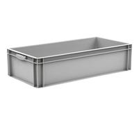 Euro-recipiente apilable, capacidad 50 l, L x A x H 800 x 400 x 200 mm, PP, gris