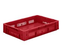 Euro-recipiente para cargas pesadas, polipropileno capacidad 20 l, L x A x H 600 x 400 x 120 mm, paredes perforadas