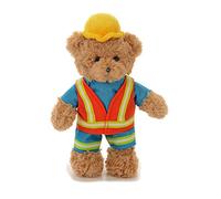 Euro Souvenirs Oso de peluche de peluche en diferentes diseños, suave y policía de bombero médico (Oso obrero)