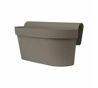 EURO3PLAST Jardinera de balcón Up caja 50 x 21 x 23 de resina gris