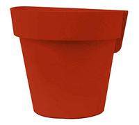 EURO3PLAST Up - Maceta colgante (25 cm, 4 litros), color rojo