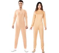 EUROCARNAVALES BODYSUIT Carne para mujer, UNISON, Manga larga, Cuello en V, Pull on, Beige