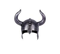 EUROCARNAVALES Casco Plateado de Vikingo