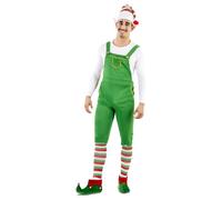 EUROCARNAVALES Disfraz de Elfo Peto Verde para Hombre