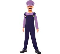 EUROCARNAVALES Disfraz de Fontanero Waluigi Infantil